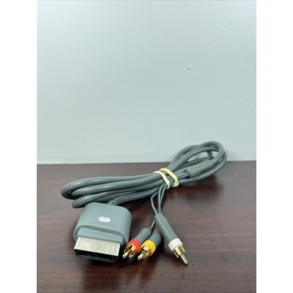 OEM MicrOne Sizeoft Xbox 360 AV RCA Video Cable Cord X810973-001 - Picture 1 of 4